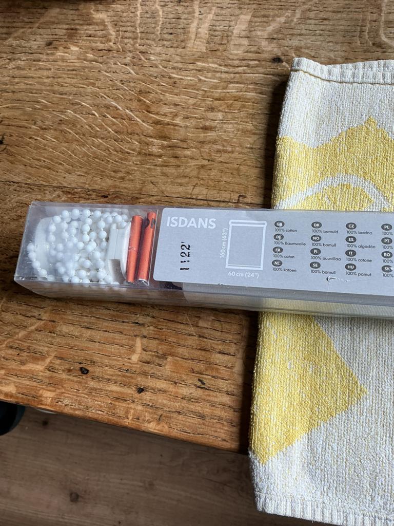 IKEA Rolgordijn ISDANS 60x160 cm - Nieuw in verpakking, Huis en Inrichting, Stoffering | Gordijnen en Lamellen, Nieuw, Wit, Ophalen of Verzenden