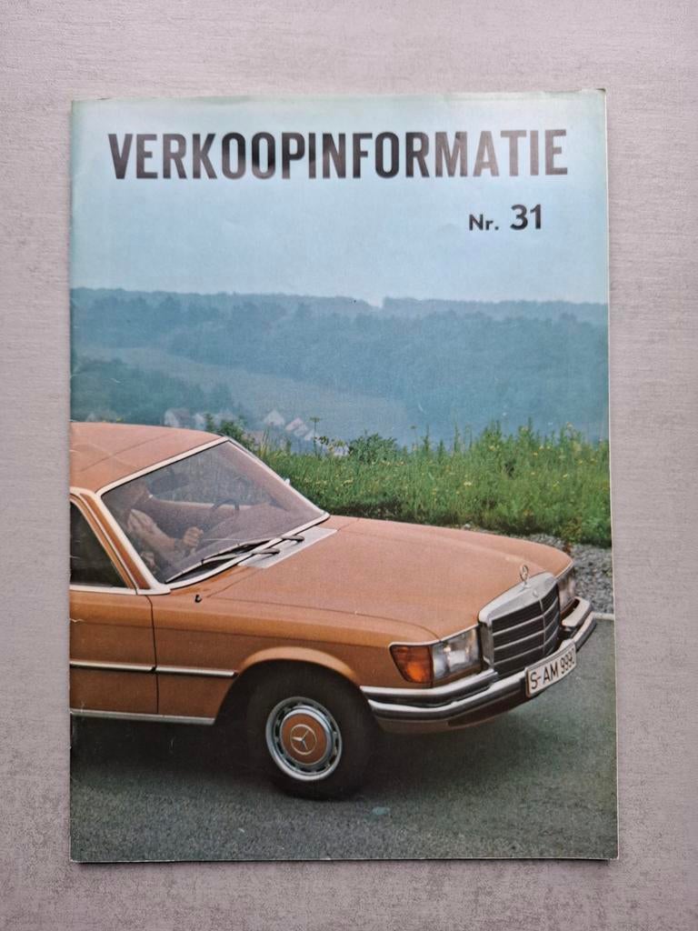 Mercedes-Benz S-Klasse verkoopinformatie brochure - 1972, Ophalen of Verzenden, Gelezen, Mercedes