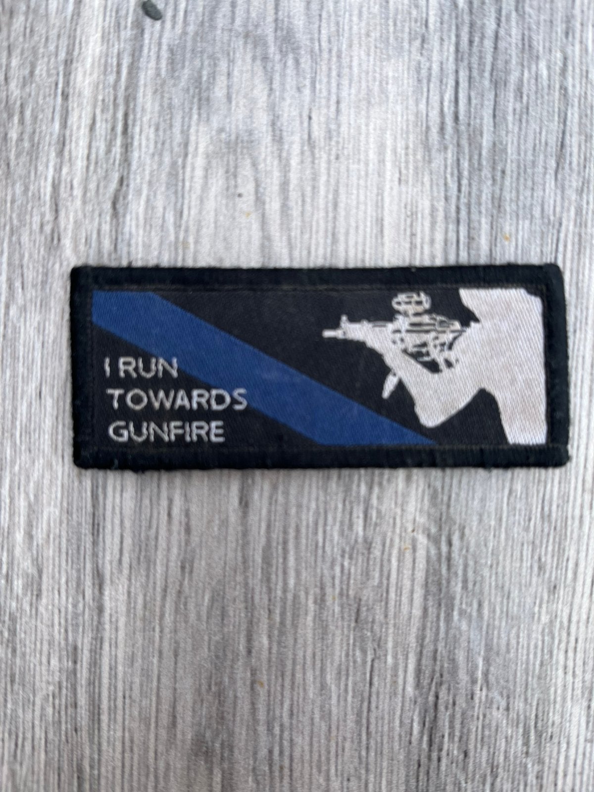 “ morale” patch mp5 schutter marechaussee/defensie, Verzenden, Marechaussee, Nederland, Embleem of Badge