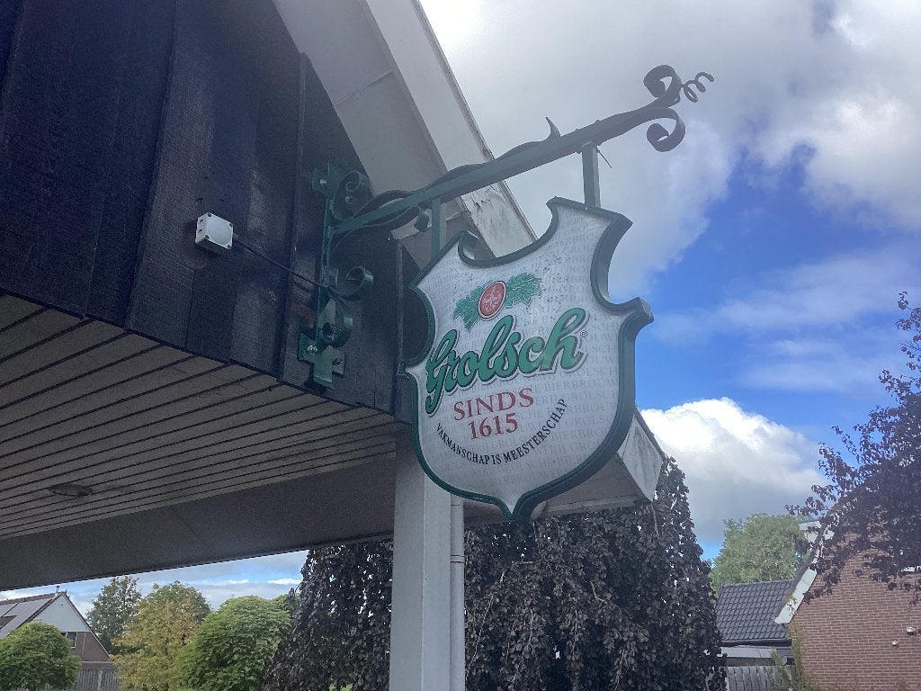 Uniek Grolsch uithangbord, Verzamelen, Ophalen, Reclamebord, Plaat of Schild, Grolsch