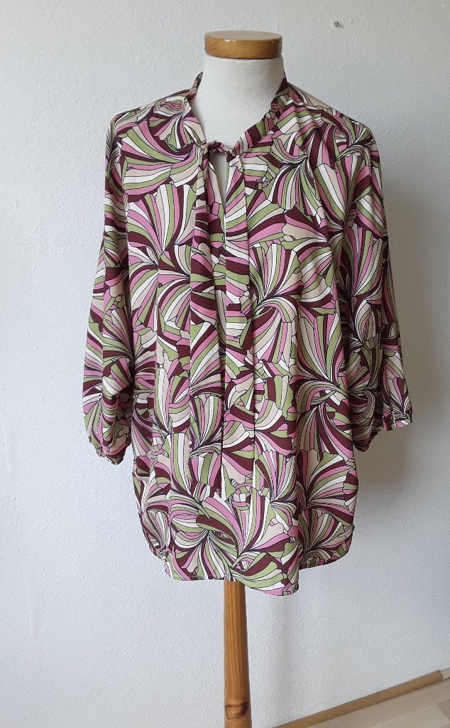 Multicolor blouse mt 52 Claude Arielle, Overige kleuren, Verzenden, Maat 46/48 (XL) of groter, Zo goed als nieuw