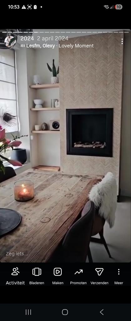 Moderne bio ethanol inbouwhaard - Ophalen, Ophalen of Verzenden, Zo goed als nieuw, Inbouwhaard, Overige soorten