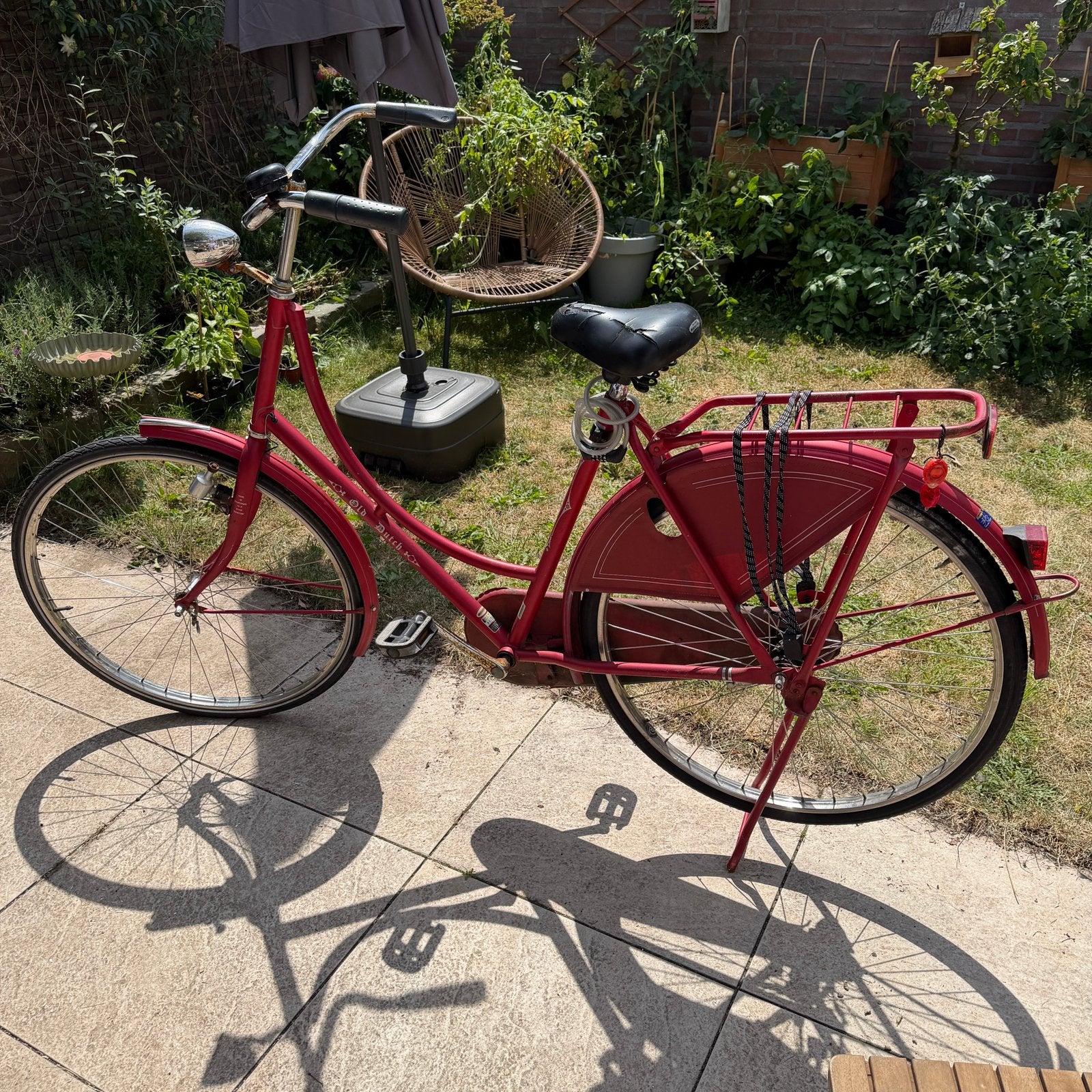 Batavus Old Dutch rode fiets, Fietsen en Brommers, Ophalen, Gebruikt, Terugtraprem