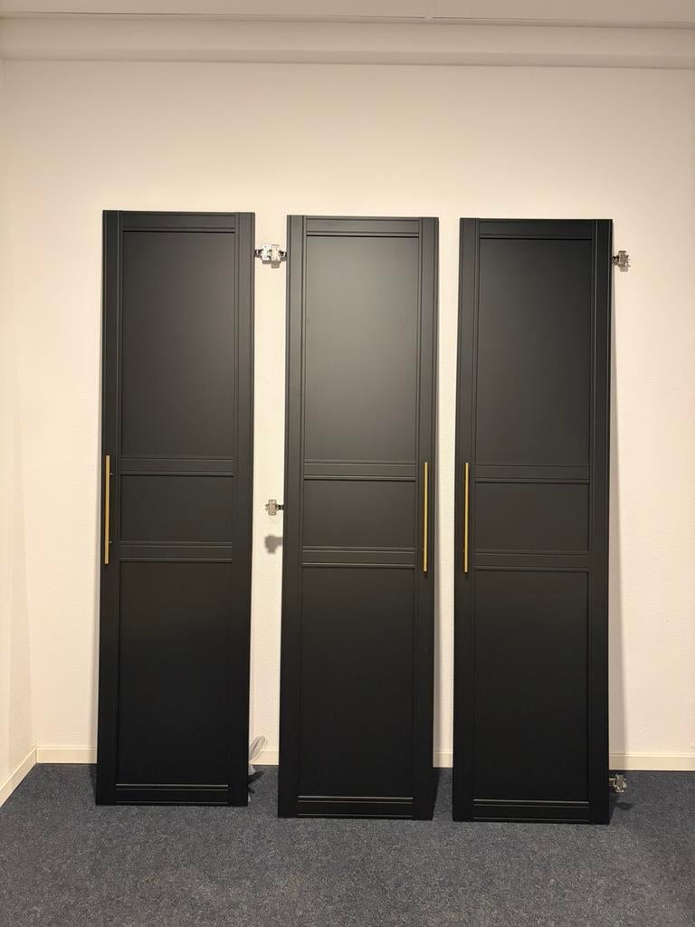 3x Ikea paxkast deuren 50x195, Ophalen, Zo goed als nieuw, Binnendeur, 200 tot 215 cm