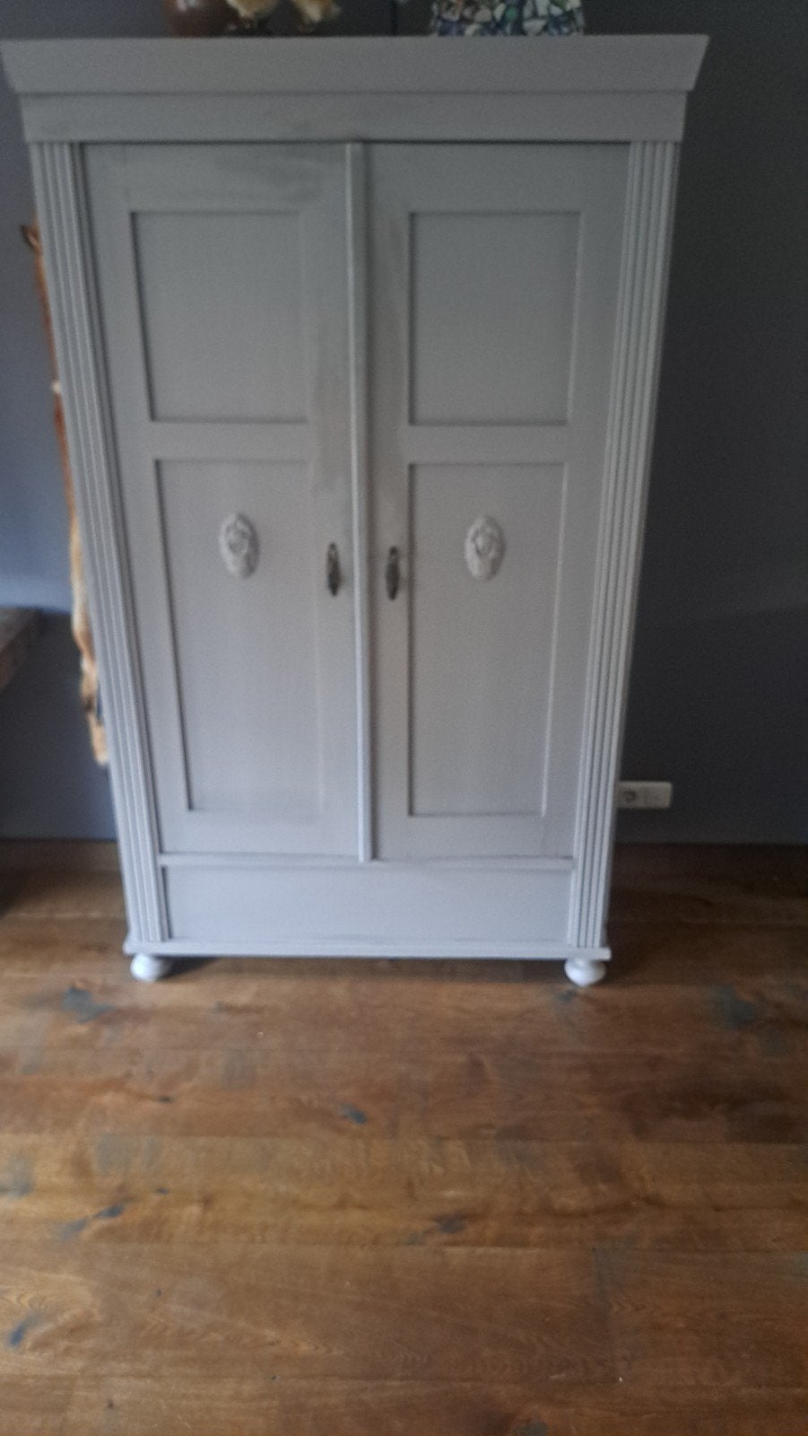 Grijze Kast met 4 Legplanken - 188x113x49 cm, Ophalen