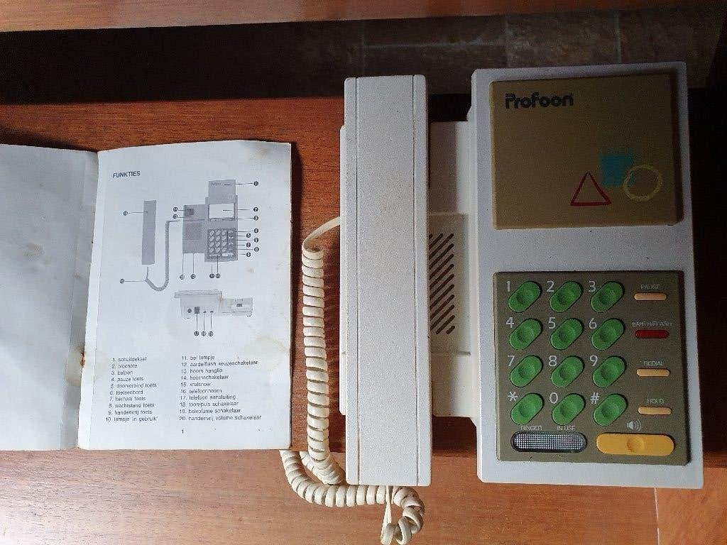 Profoon vaste telefoon, werkt prima, met handleiding. Opstu-, Ophalen of Verzenden, Zo goed als nieuw, 1 handset