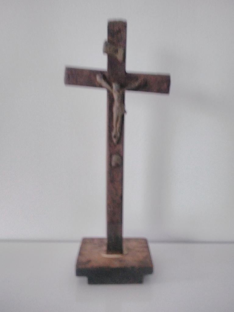 Antiek houten kruisje ca.22x9x5cm, Ophalen