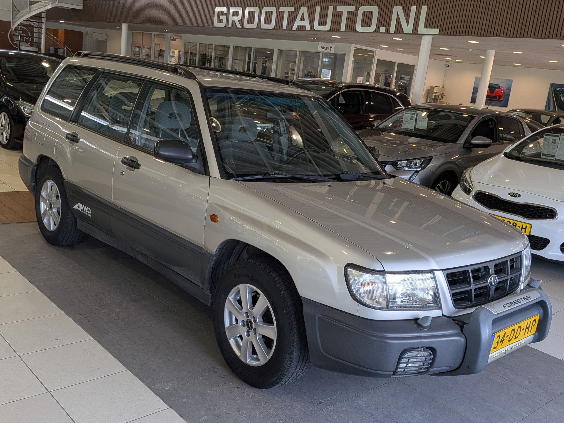Subaru Forester 2.0 AWD basis Airco, Trekhaak, Stuurbekracht, Auto's, Stof, Metallic lak, Handgeschakeld, 126 pk