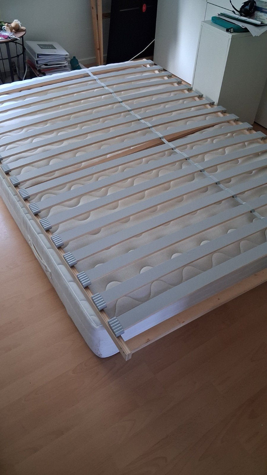 IKEA Sultan Hälberg matras en Sultan LÖDINGEN lattenbodem, Ophalen, Gebruikt, Tweepersoons, 140 cm