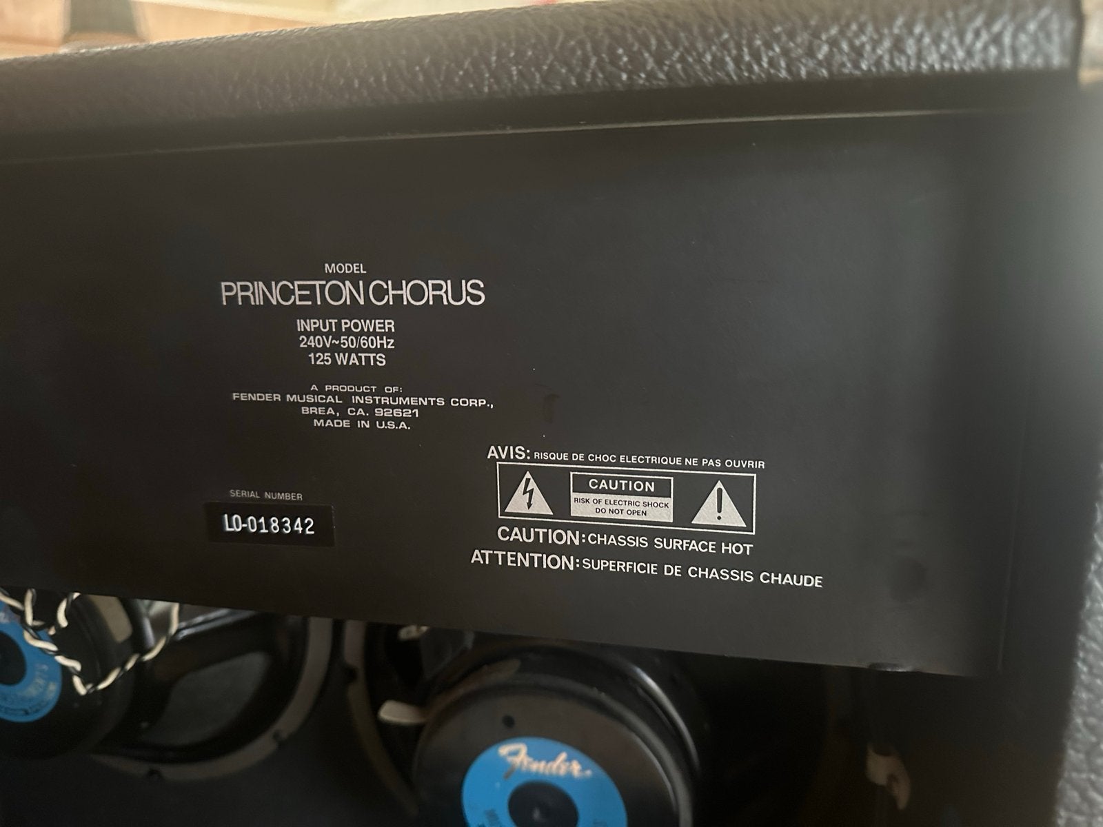 Fender Princeton Chorus gitaarversterker 125 watt, Ophalen of Verzenden, Gebruikt, Gitaar, 100 watt of meer