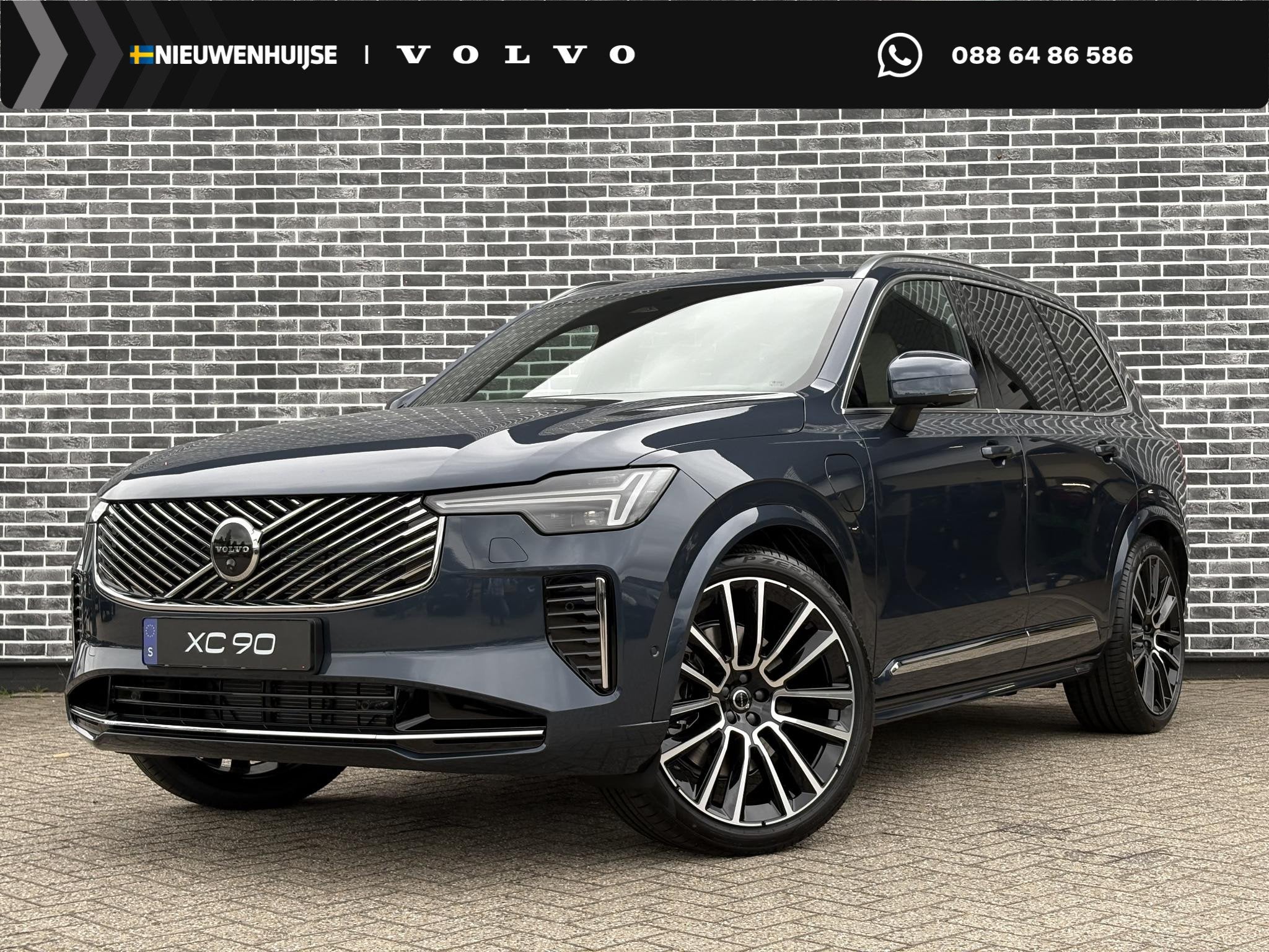 Volvo XC90 T8 Plug-in hybrid AWD Ultra Bright Executive Edit, Auto's, Volvo, 12 maanden, Euro 6, Blauw, SUV of Terreinwagen