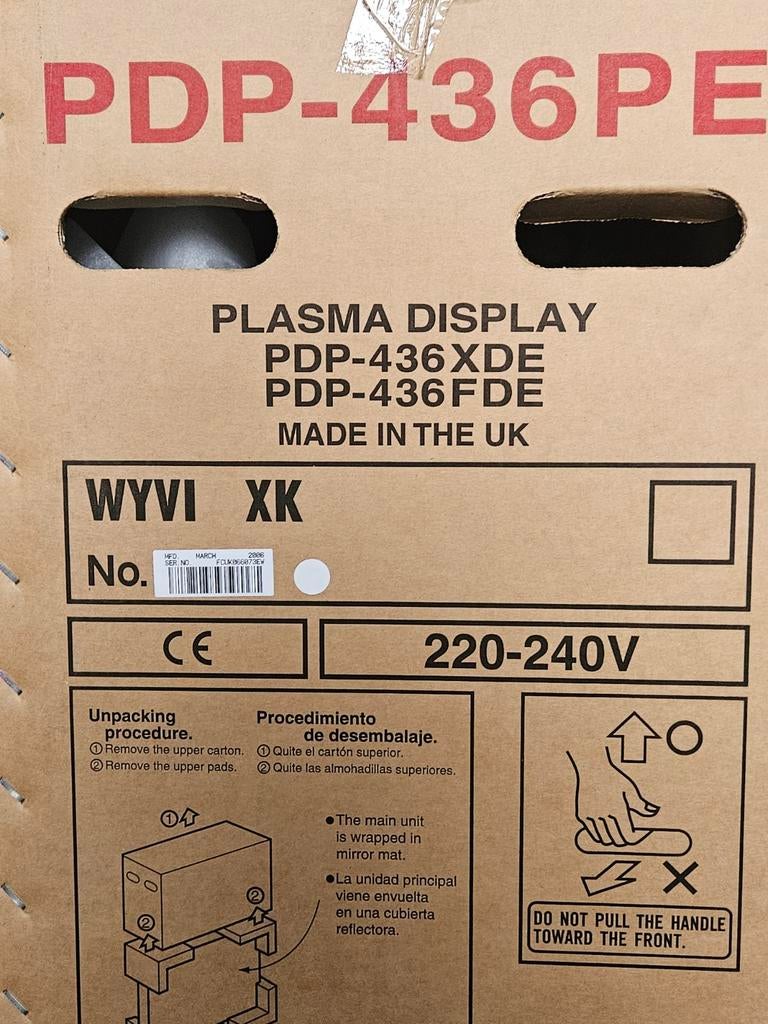 Pioneer Plasma TV - Prima Staat, Audio, Tv en Foto, Ophalen, 50 Hz, Zo goed als nieuw, Pioneer