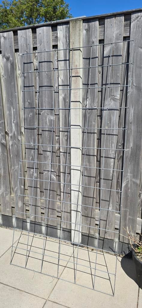3 x Stevig metalen gaashekwerk - 180,5 x 90,5 cm, Tuin en Terras, Tuinhekken en Hekwerk, Ophalen of Verzenden, Gebruikt, IJzer