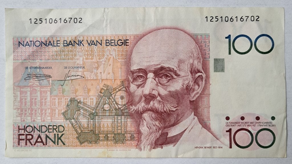 Biljet 100 francs België 1978-81, Ophalen of Verzenden, Los biljet