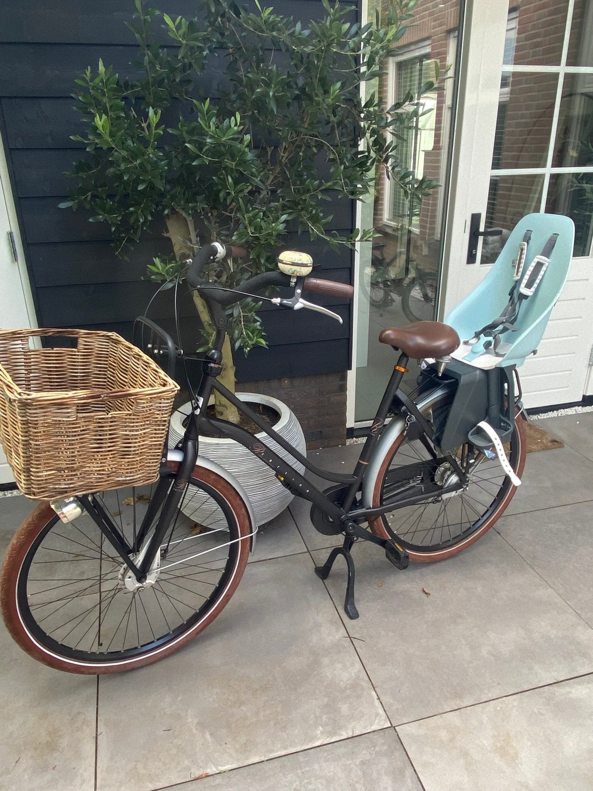 Alpina Roots mamafiets 28 inch, Fietsen en Brommers, Fietsen | Dames | Moederfietsen, Gebruikt, Velgrem, Mandje, 1 zitje