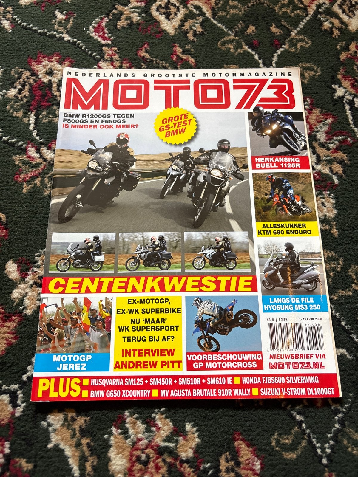 Moto 73 Motormagazine - Centenkwestie, Ophalen of Verzenden, Gelezen, Algemeen