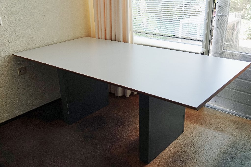 Bureau hout, Huis en Inrichting, Ophalen, Gebruikt, Hout, 100 cm