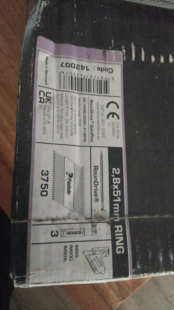 Paslode 142007 Papiergebonden Stripnagels incl. gas IM90 !, Ophalen of Verzenden, Nieuw, Overige typen, Overige merken
