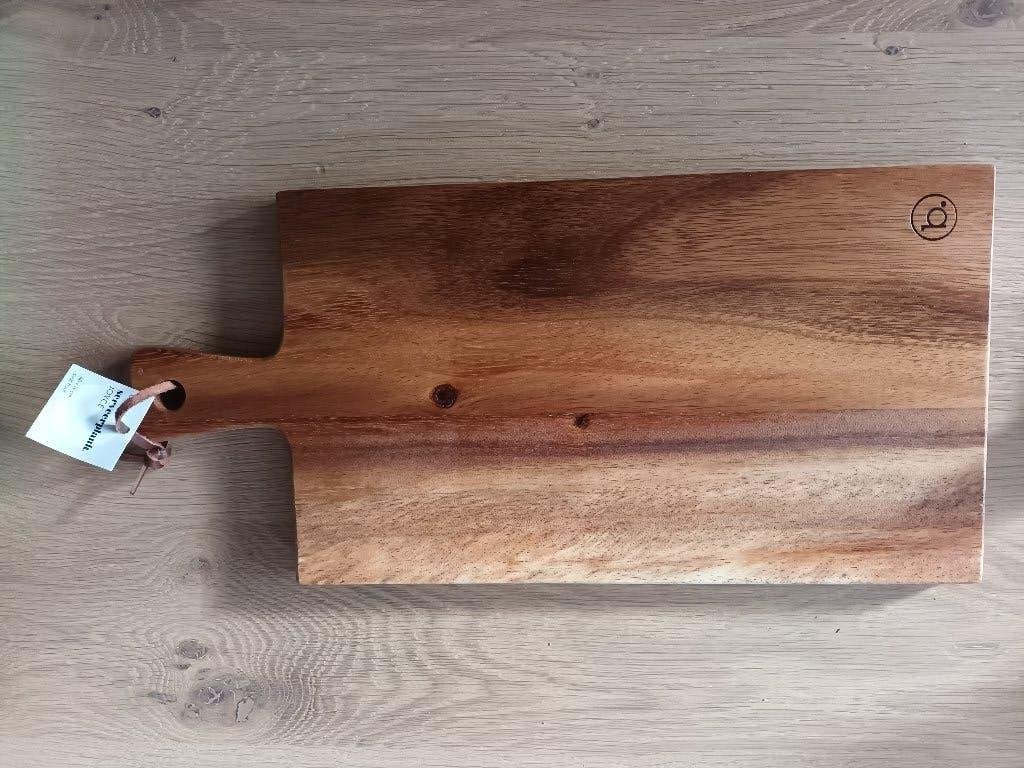 Nieuwe Blokker serveerplank Joyce suar hout 40 x 19 cm nieuw, Hout, Snij-/serveerplank, Nieuw, Ophalen of Verzenden