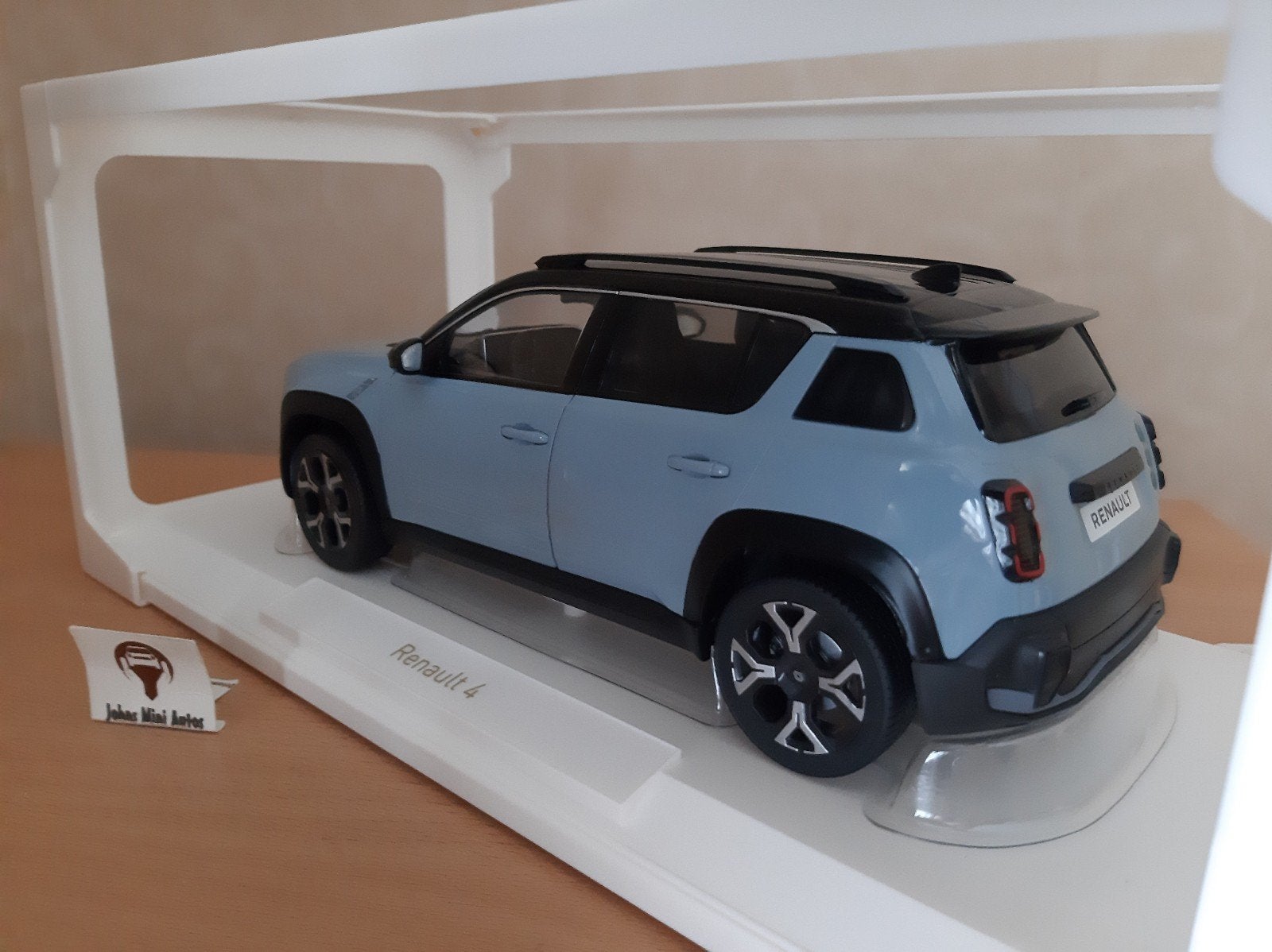 Renault 4 E-Tech 100% Electric 2025 Cloud Blue Norev 1:18, Auto, Norev, Ophalen of Verzenden, Norev