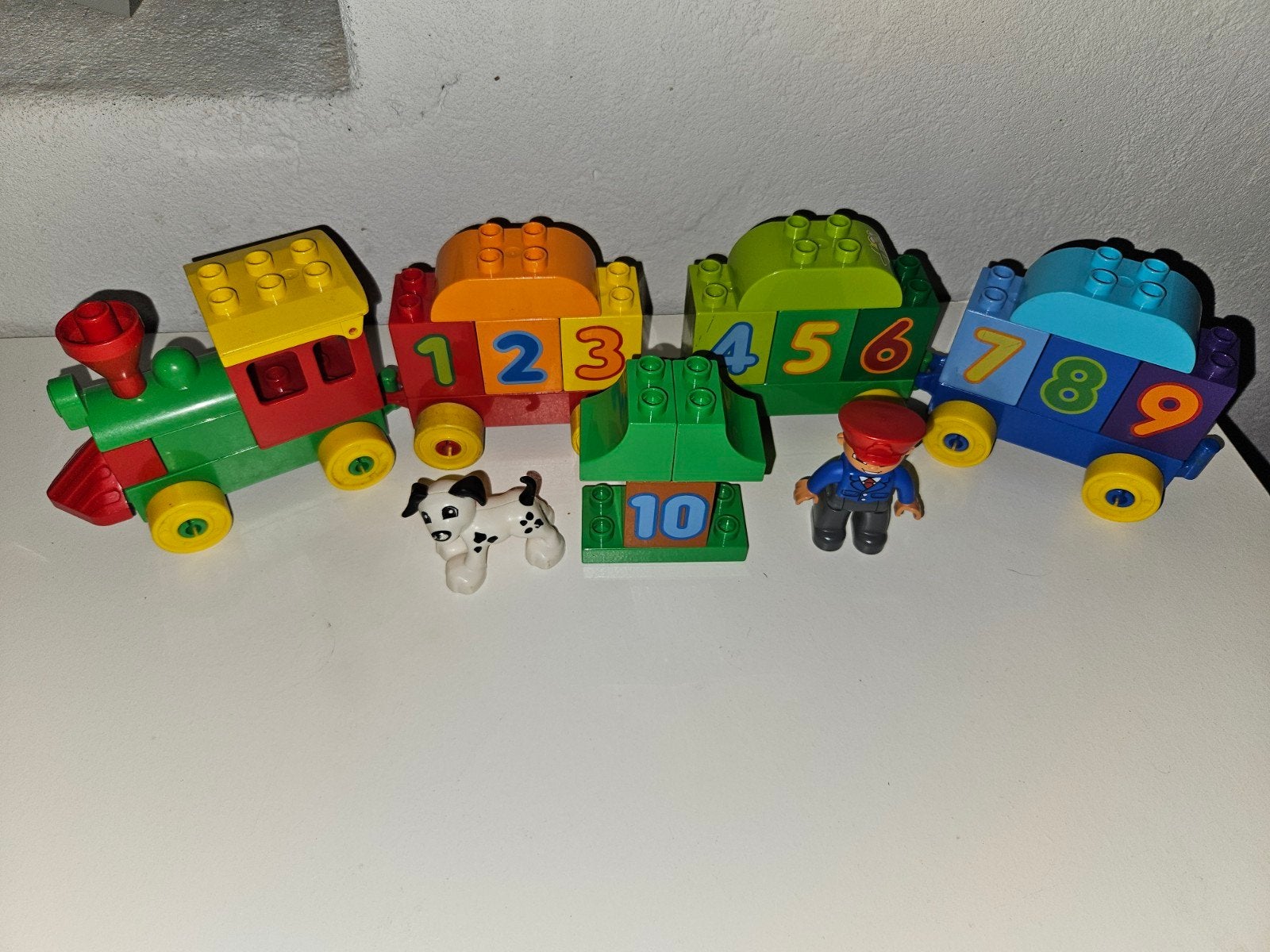 Duplo getallentrein 1 tot 10, Ophalen of Verzenden, Zo goed als nieuw, Duplo