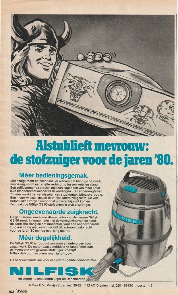 Retro reclame 1979 Nilfisk Diemen stofzuiger met gemak, Verzamelen, Verzenden, Overige typen
