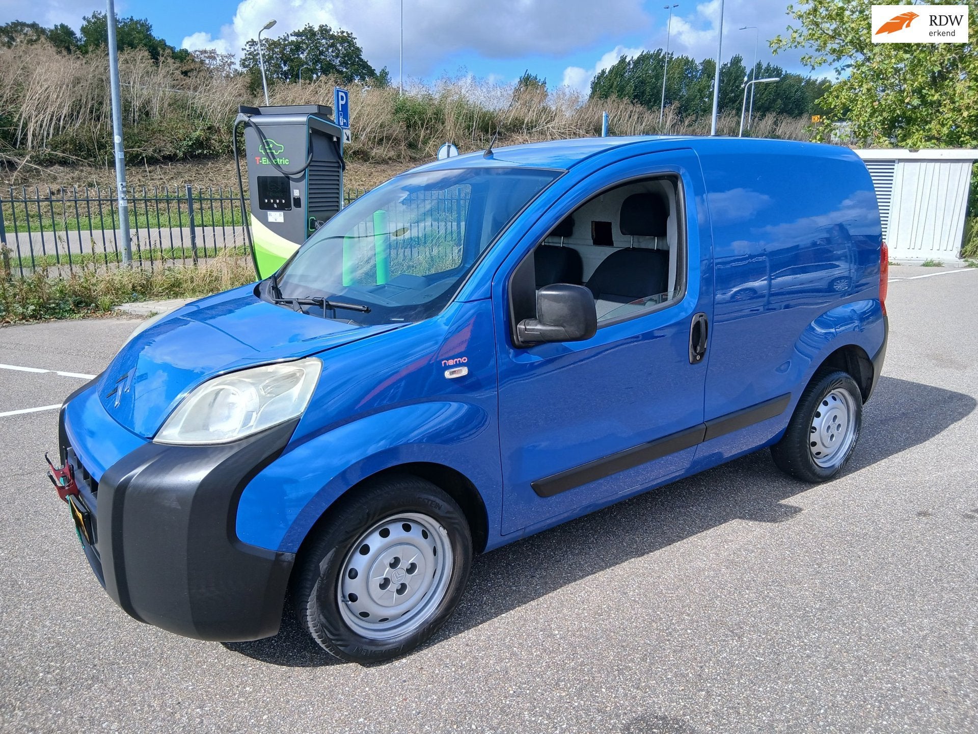 Citroen Nemo 1.4!BENZINE BUS!ELECKTRISH RAAM!APK:31-08-2027!, Auto's, Voorwielaandrijving, Stof, Citroën, Blauw