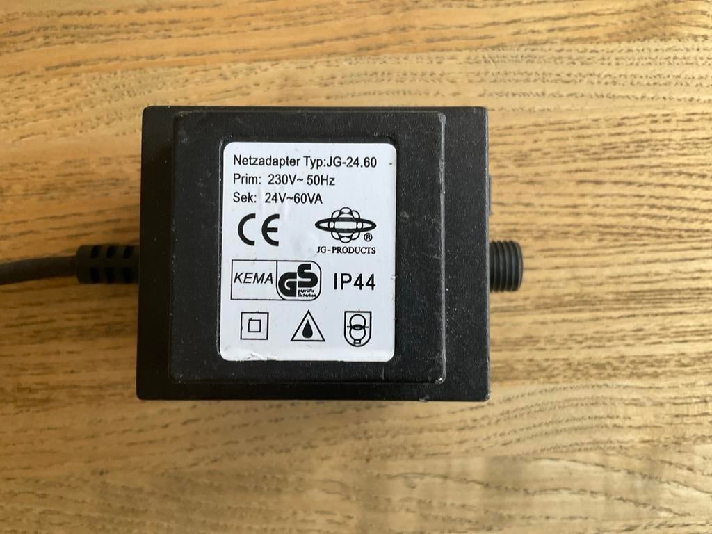 Netadapter JG-24.60, 24V-60VA, Ophalen of Verzenden, Gebruikt