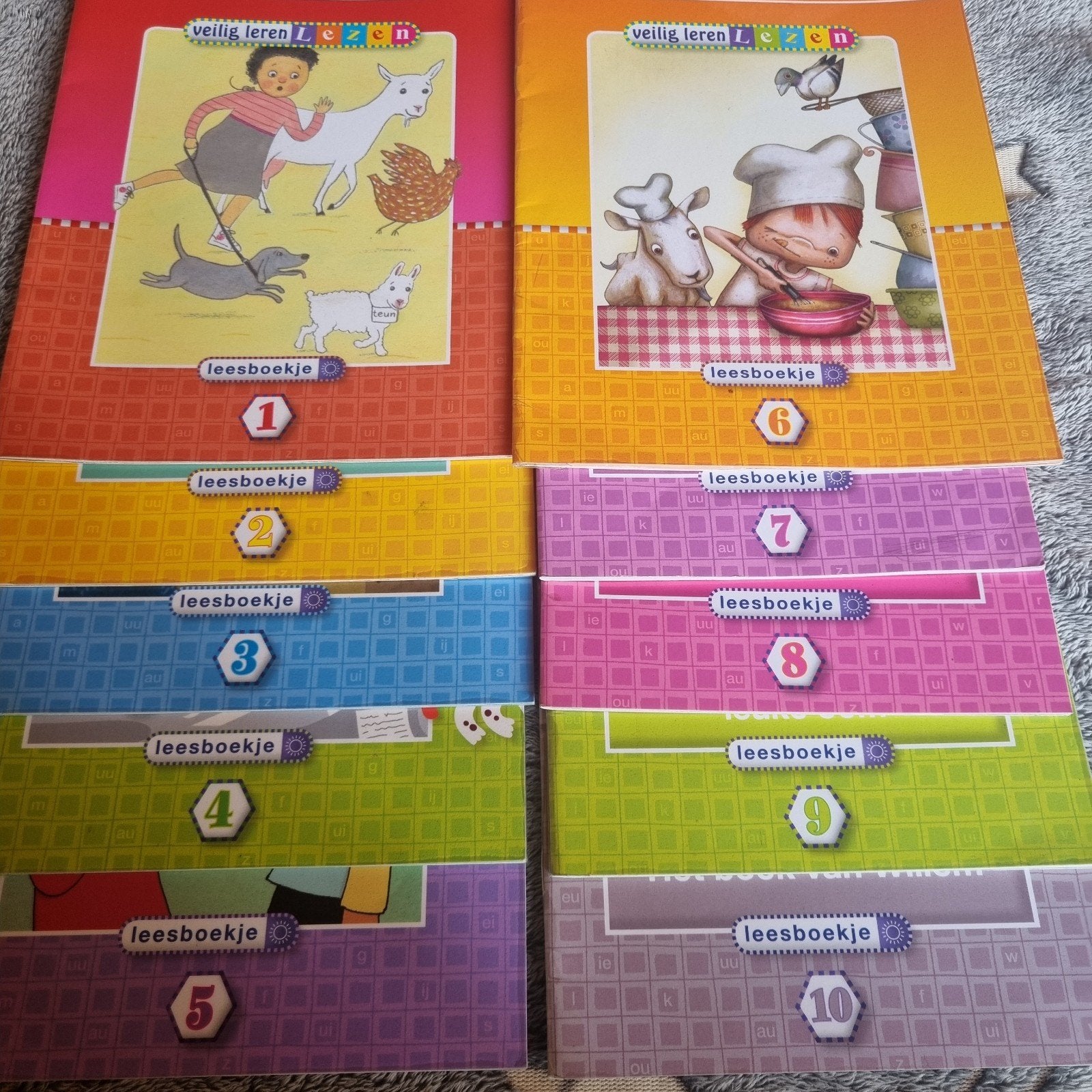Groep 3 Veilig Leren Lezen leesboekjes 1 t/m 10 zon Kim, Ophalen of Verzenden, Gelezen, Non-fictie