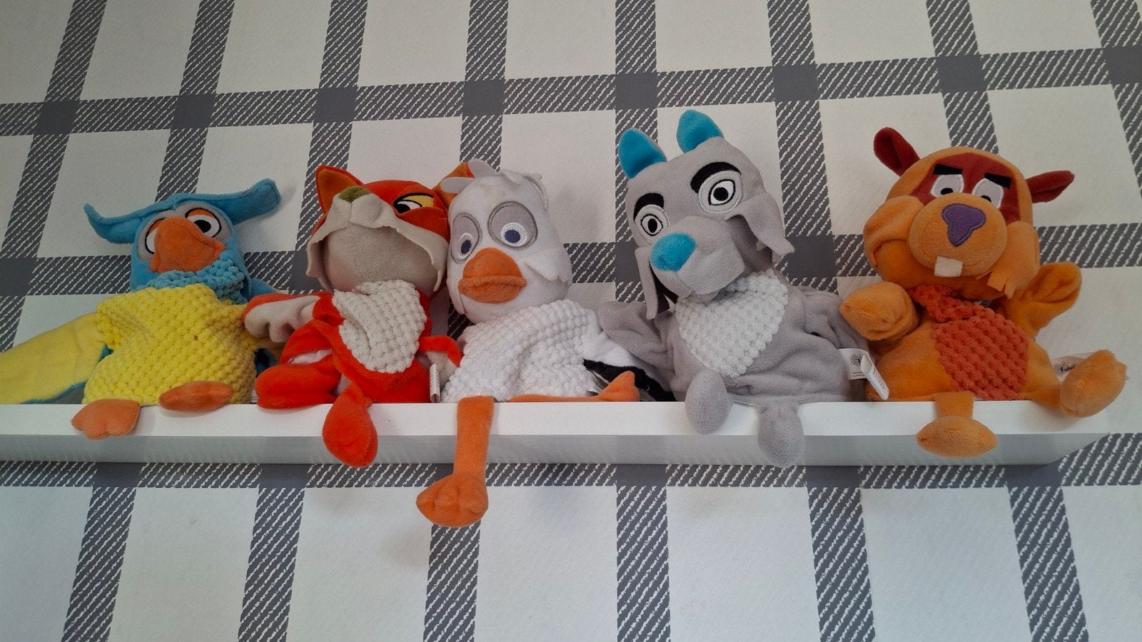 Fabeltjeskrant handpoppen, Overige typen, Ophalen of Verzenden, Zo goed als nieuw, Meerkleurig