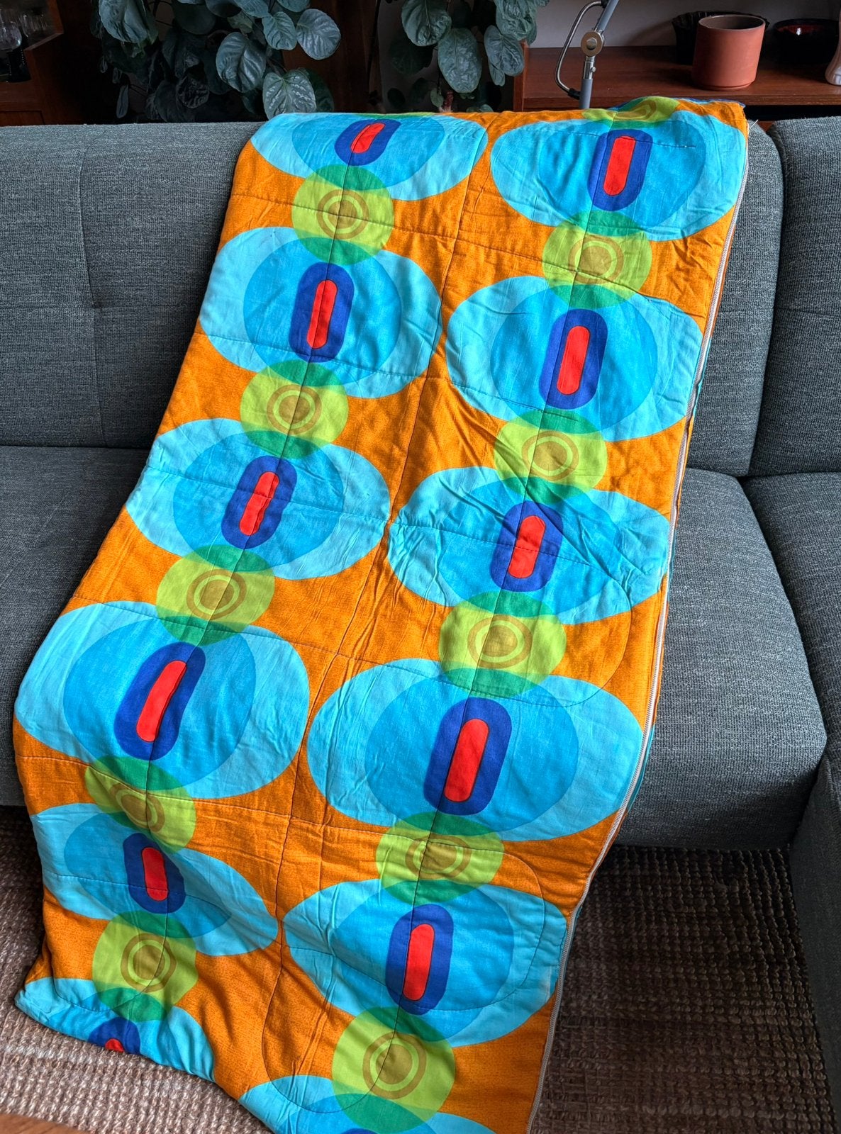 Toffe retro slaapzak 💚❤️🧡💙, Ophalen of Verzenden, Gebruikt
