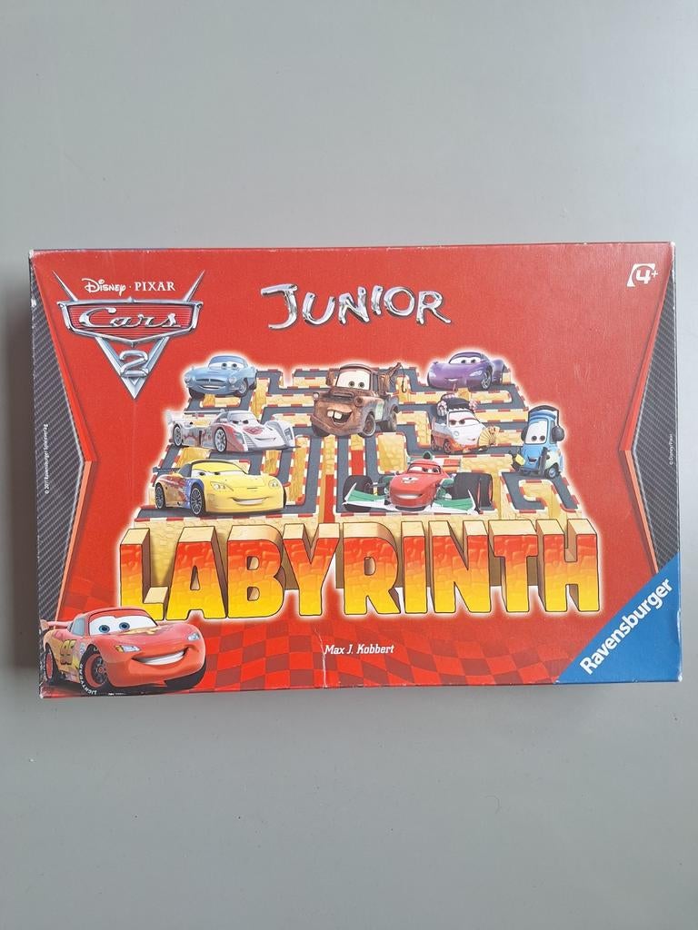 Disney Pixar Cars 2 Junior Labyrinth Bordspel Ravensburger, Een of twee spelers, Ophalen, Gebruikt, Ravensburger
