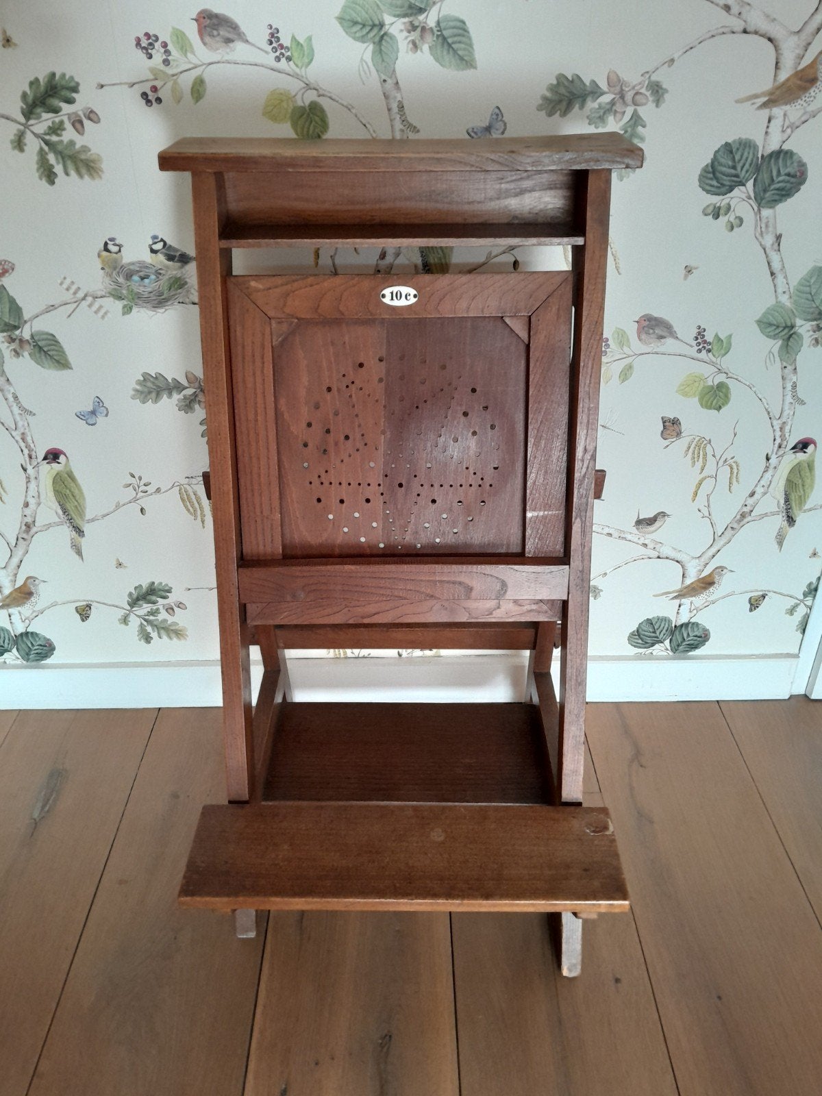 Vintage houten kerkstoel, Ophalen