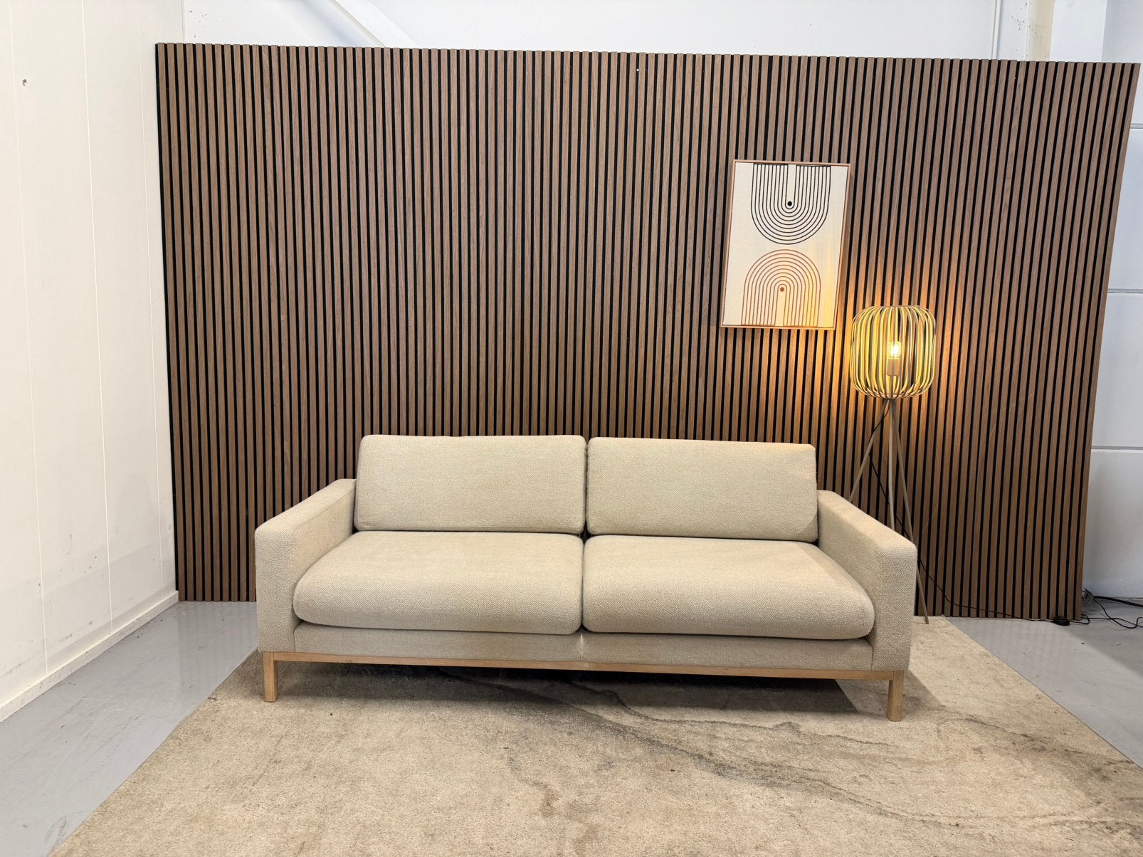 Bolia - Scandinvia 2,5 Zits Bank - Beige - Zeer Nette Staat, Tweepersoons, 75 tot 100 cm, Ophalen of Verzenden, Zo goed als nieuw