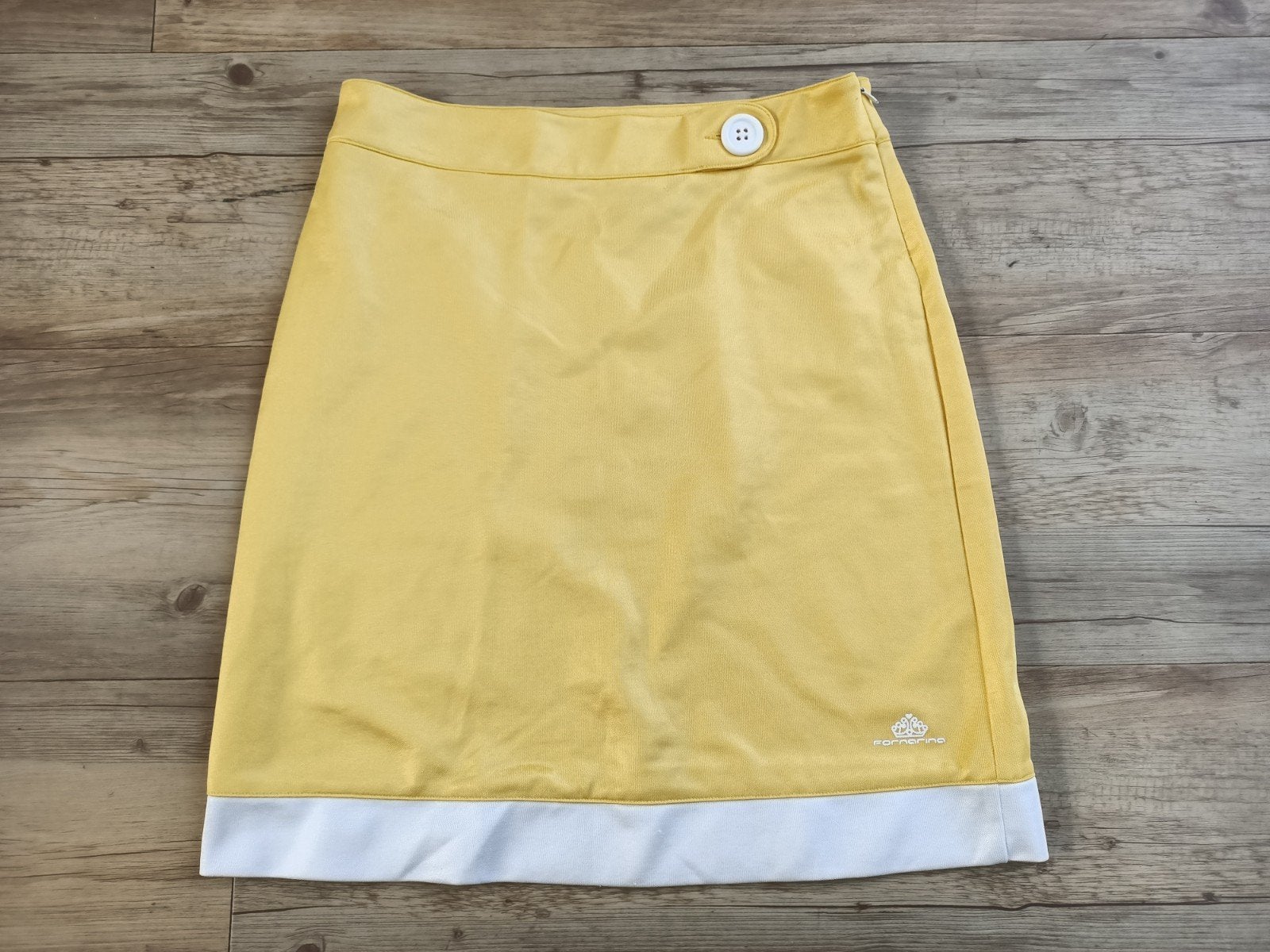 Geel retro Fornarina rokje maat S met rits aan zijkant, Kleding | Dames, Geel, Fornarina, Ophalen of Verzenden, Maat 36 (S)