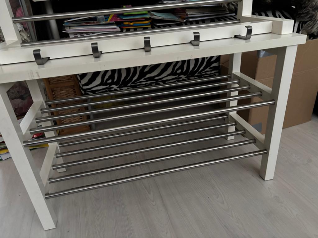 Ikea kapstok met schoenenplank set, Ophalen, Zo goed als nieuw