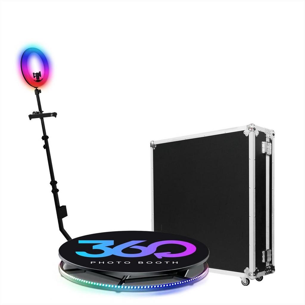 360 Photo Booth 100cm motorized incl Flightcase (nieuw), Ophalen of Verzenden, Zo goed als nieuw, Complete fotostudio