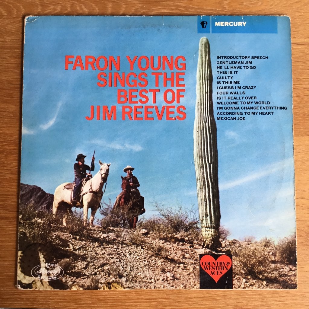 Faron Young Sings The Best of Jim Reeves LP, Ophalen, Gebruikt, 12 inch