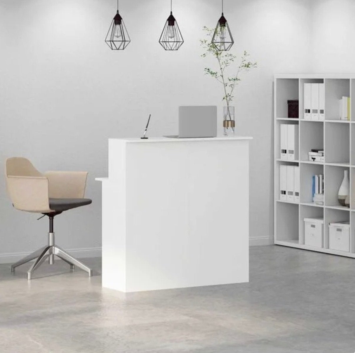 Nieuwe Receptiebalie Wit - Nieuw in doos, Ophalen, Spaanplaat of MDF, Nieuw, Overige merken