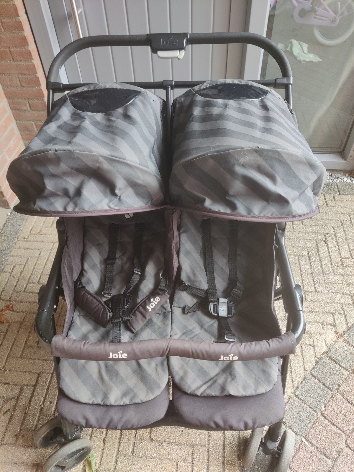 Tweelingbuggy, Kinderen en Baby's, Tweelingen en Meerlingen, Ophalen, Gebruikt, Kinderwagen of Buggy