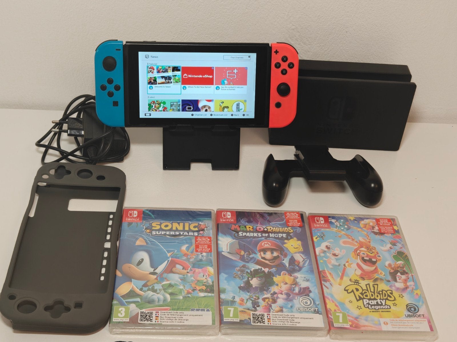 Nintendo Switch met 3 spellen