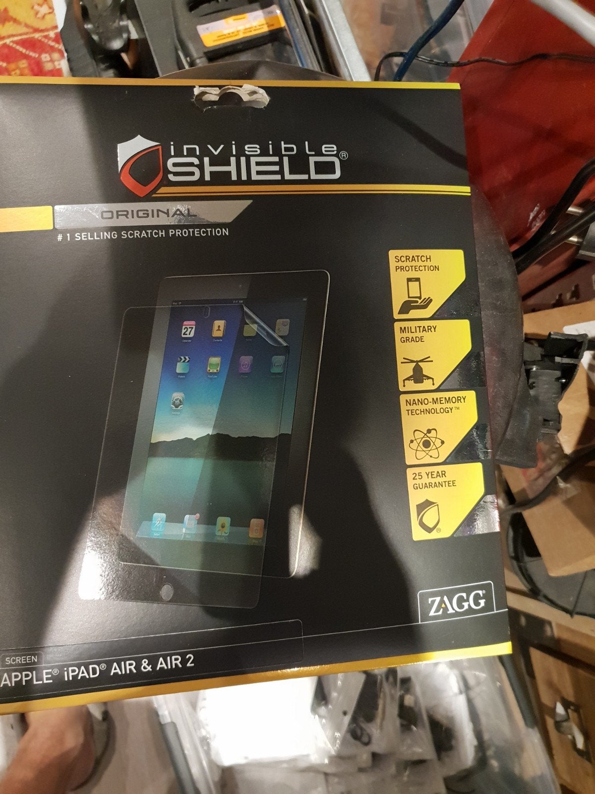 ZAGG InvisibleShield Original Screenprotector iPad Air/Air 2, Computers en Software, Apple iPads, Ophalen of Verzenden, Nieuw