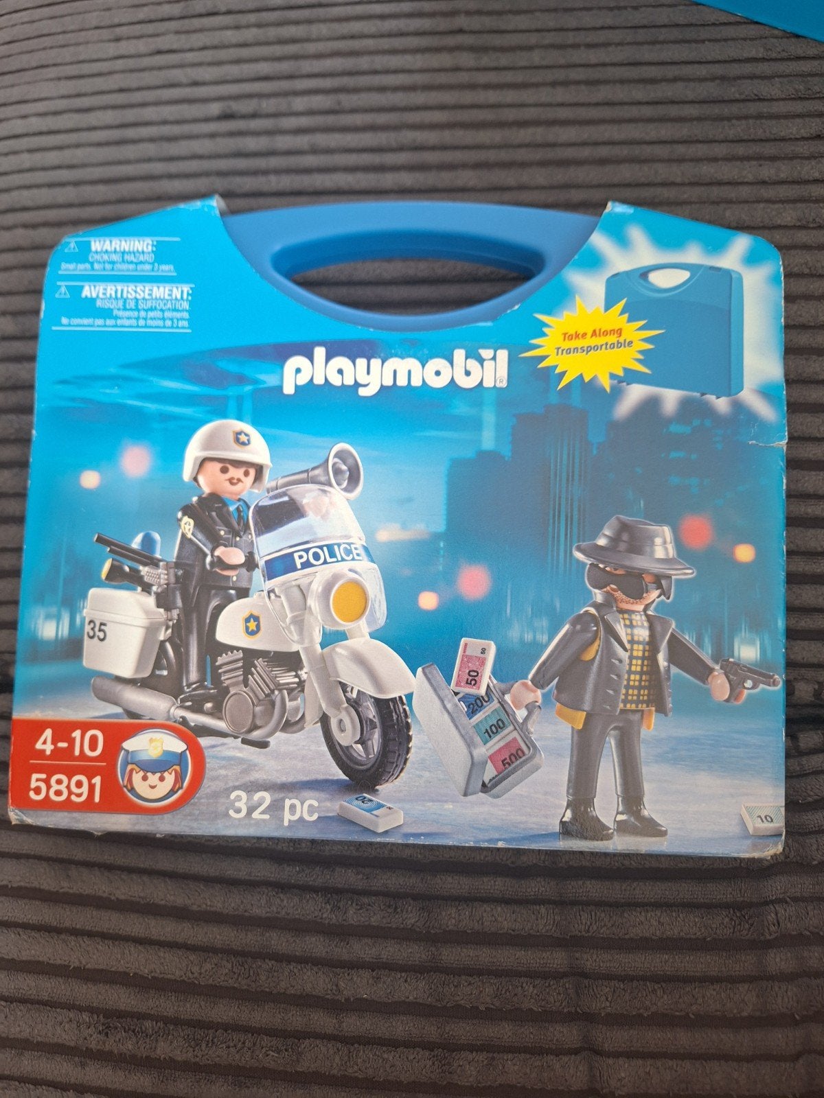 Playmobil Politie Achtervolging Koffer 5891, Ophalen of Verzenden