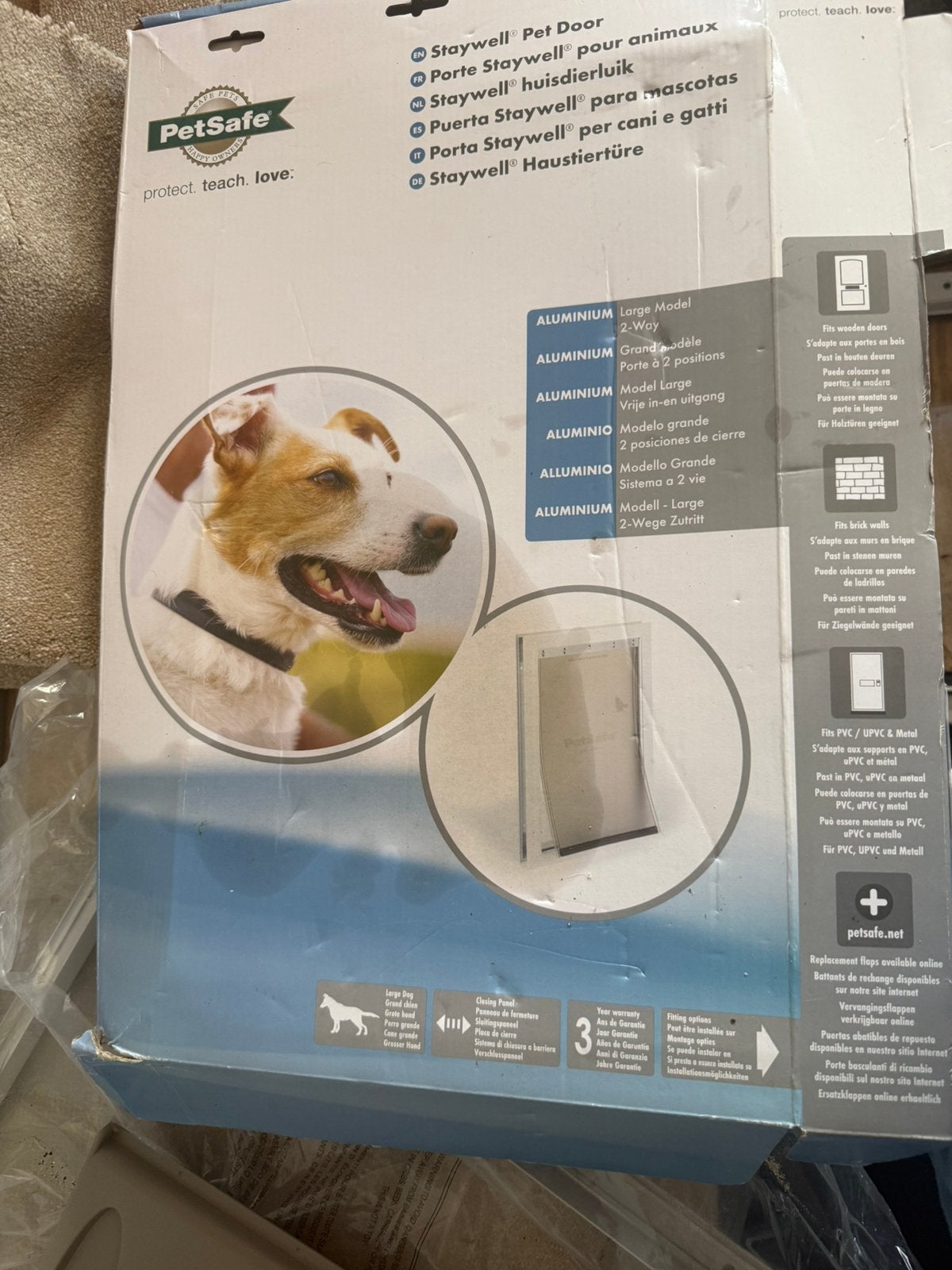 PetSafe Staywell Aluminium Huisdierluik Large, Dieren en Toebehoren, Ophalen of Verzenden, Nieuw