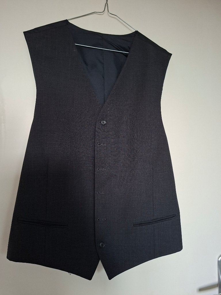 Amici pak vest 56 | gilet heren 56 | colbert vest 56, Zwart, Maat 56/58 (XL), Ophalen of Verzenden, Zo goed als nieuw