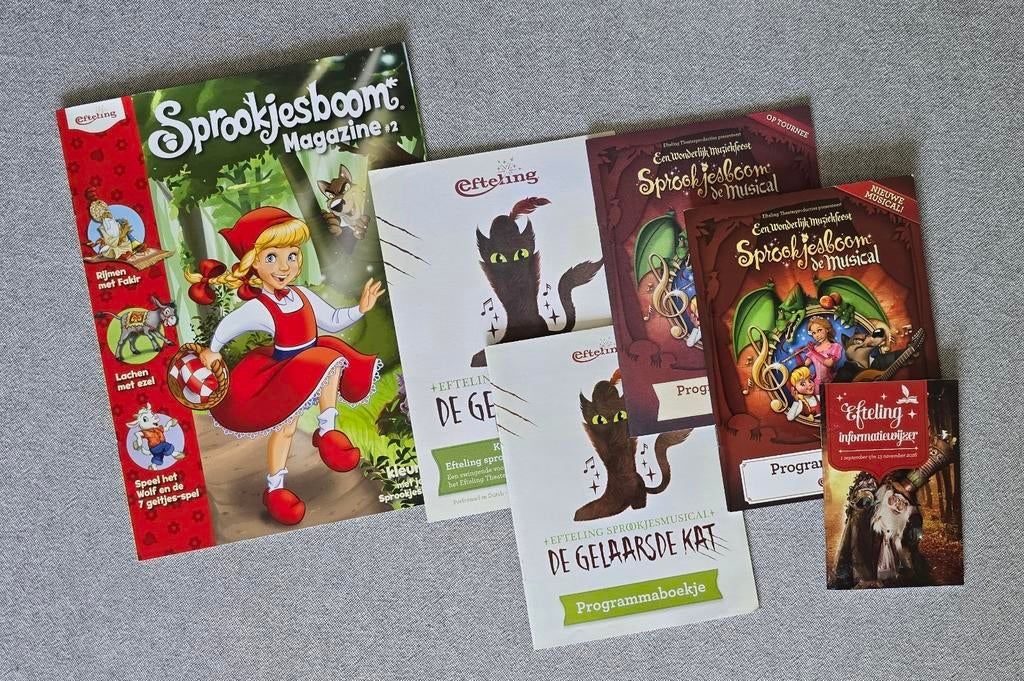 Efteling Sprookjesboom Magazine & Musical Programma's, Verzamelen, Ophalen of Verzenden, Gebruikt, Overige typen