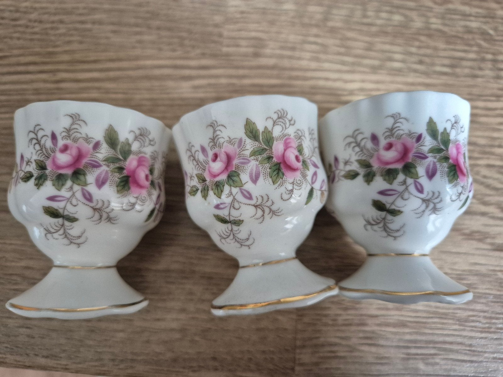 3 Royal Albert Lavender Rose eierdopjes, gaaf, Ophalen of Verzenden