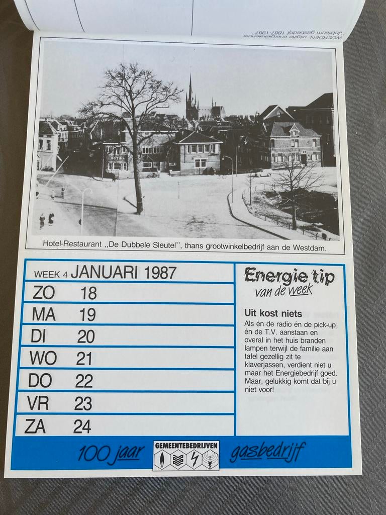 Oude foto kalender woerden, Diversen, Kalenders, Ophalen of Verzenden, Weekkalender, Zo goed als nieuw