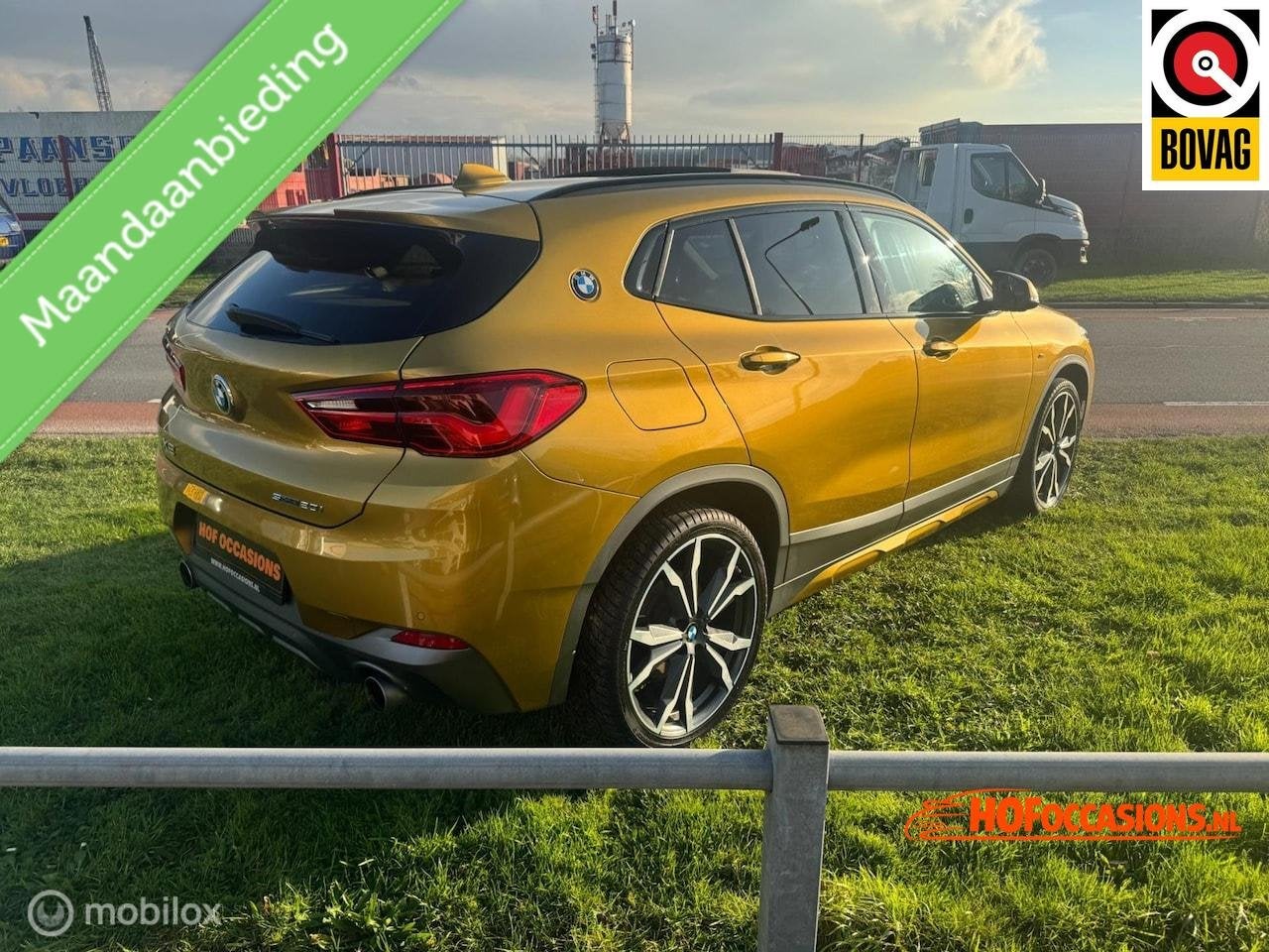 BMW X2 2.0i sDrive High Executive M SPORT/PANO/SFEER/20''LMV, Auto's, 1998 cc, Gebruikt, Zwart, Met garantie (alle)