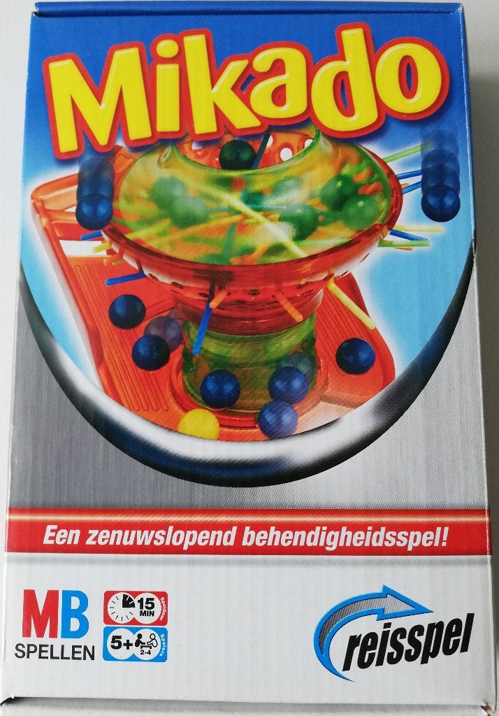 Mikado reisspel, MB Spellen, Ophalen of Verzenden, Zo goed als nieuw, Vijf spelers of meer